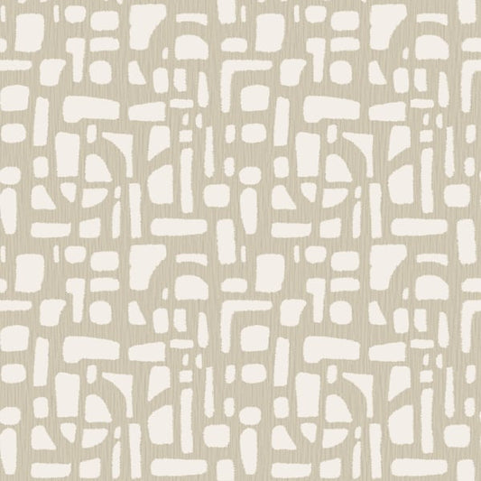 Galerie Wallcoverings Zen Chunky Geo Galerie Wallcoverings  Cream   - DWP0364-02