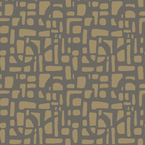 Galerie Wallcoverings Zen Chunky Geo Galerie Wallcoverings  Gold   - DWP0364-03