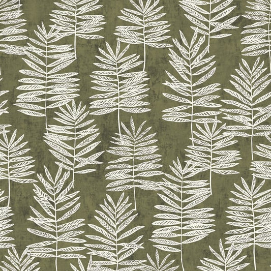 Galerie Wallcoverings Zen Tumbling Leaf Galerie Wallcoverings  Green   - DWP0365-01