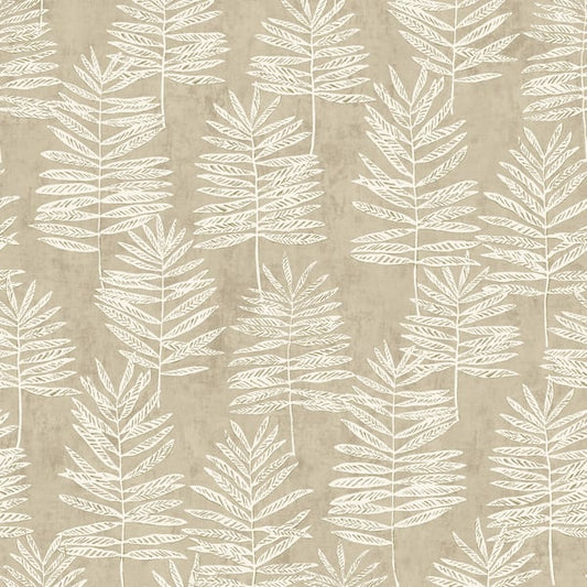 Galerie Wallcoverings Zen Tumbling Leaf Galerie Wallcoverings  Cream   - DWP0365-03