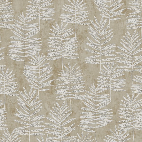 Galerie Wallcoverings Zen Tumbling Leaf Galerie Wallcoverings  Silver, Grey   - DWP0365-05
