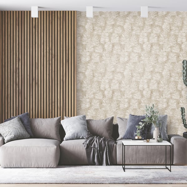 Galerie Wallcoverings Zen Tumbling Leaf Galerie Wallcoverings  Silver, Grey   - DWP0365-05