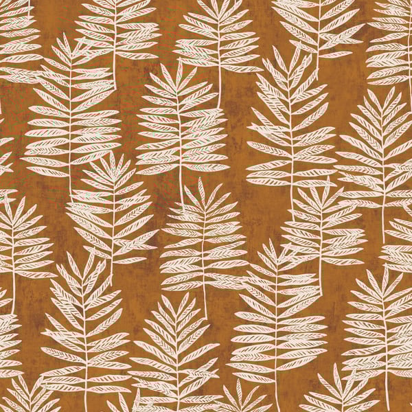 Galerie Wallcoverings Zen Tumbling Leaf Galerie Wallcoverings  Orange   - DWP0365-06