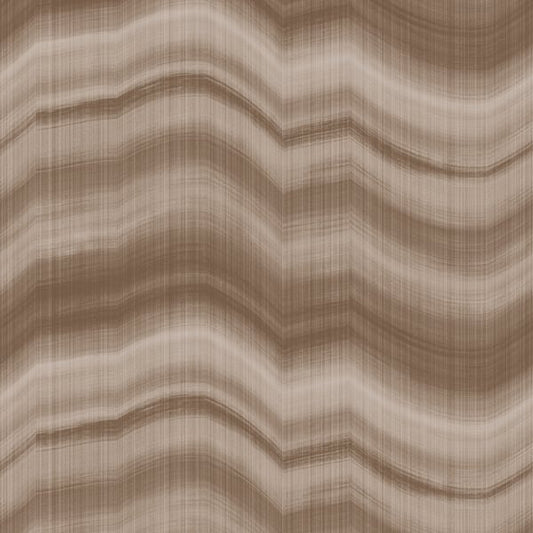 Galerie Wallcoverings Zen Cloudy Stripe Galerie Wallcoverings  Bronze, Brown   - DWP0367-02