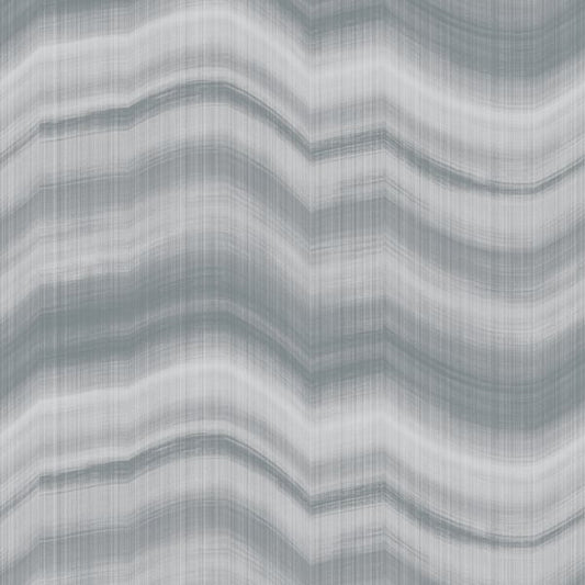 Galerie Wallcoverings Zen Cloudy Stripe Galerie Wallcoverings  Silver, Grey   - DWP0367-04