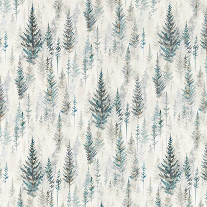 SANDERSON Juniper Pine Fabric Leaves , Trees Forest   - DYSI226534