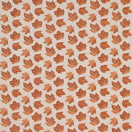 SANDERSON Flannery Fabric Leaves , Trees Russet   - DYSI236728