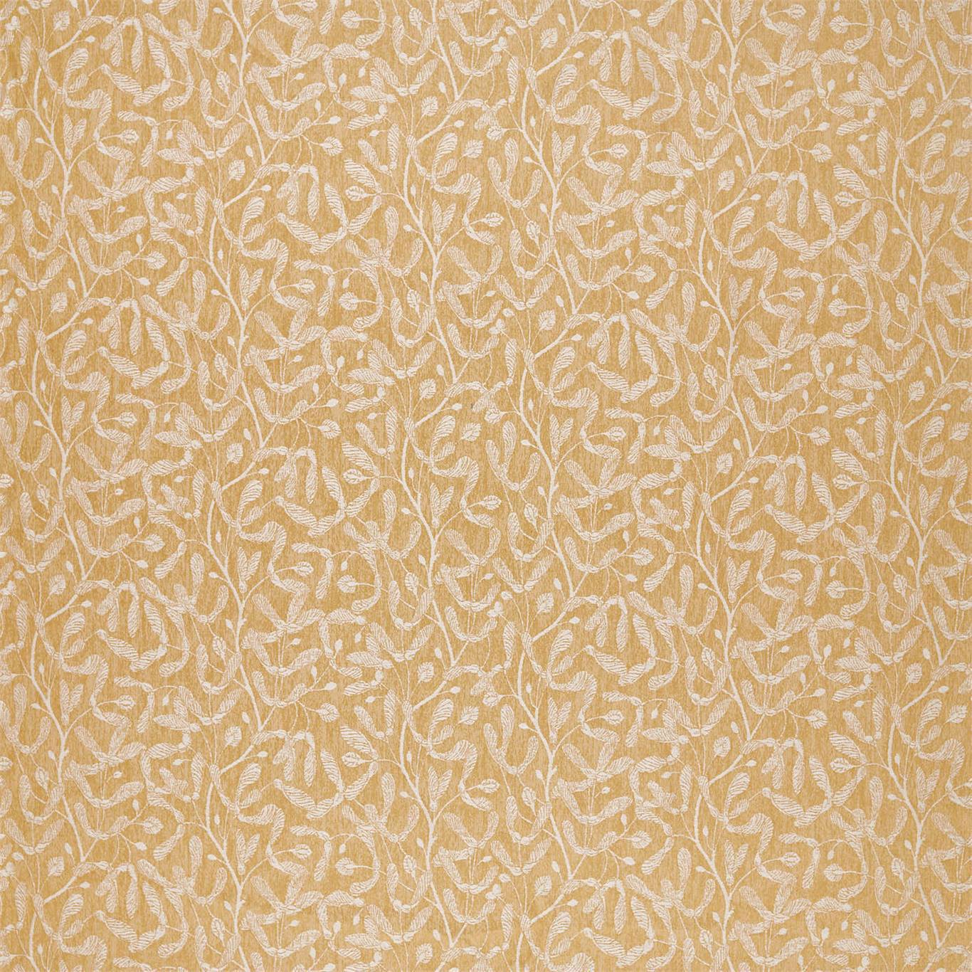 SANDERSON Beckett  Fabric Leaves , Trees Ochre   - DYSI236733