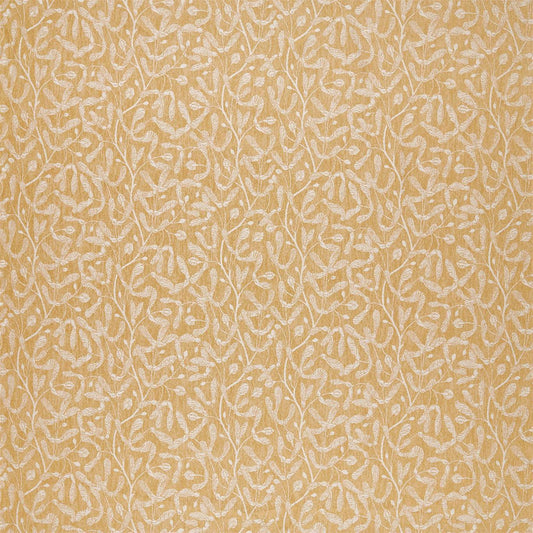 SANDERSON Beckett  Fabric Leaves , Trees Ochre   - DYSI236733