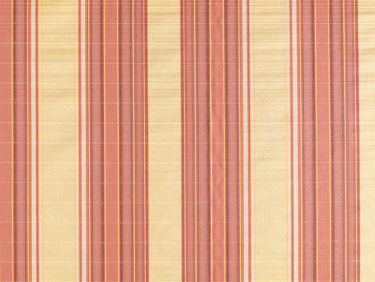 SCALAMANDRE OUTLET  FABRIC CORDINA STRIPE  FABRIC CORAL   - DY 00040211