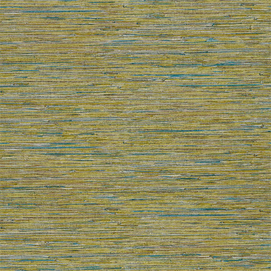 HARLEQUIN Seri Wallpaper Plains , Textures Citrus,Teal  Gravure Wide Width Vinyl - EANV111867