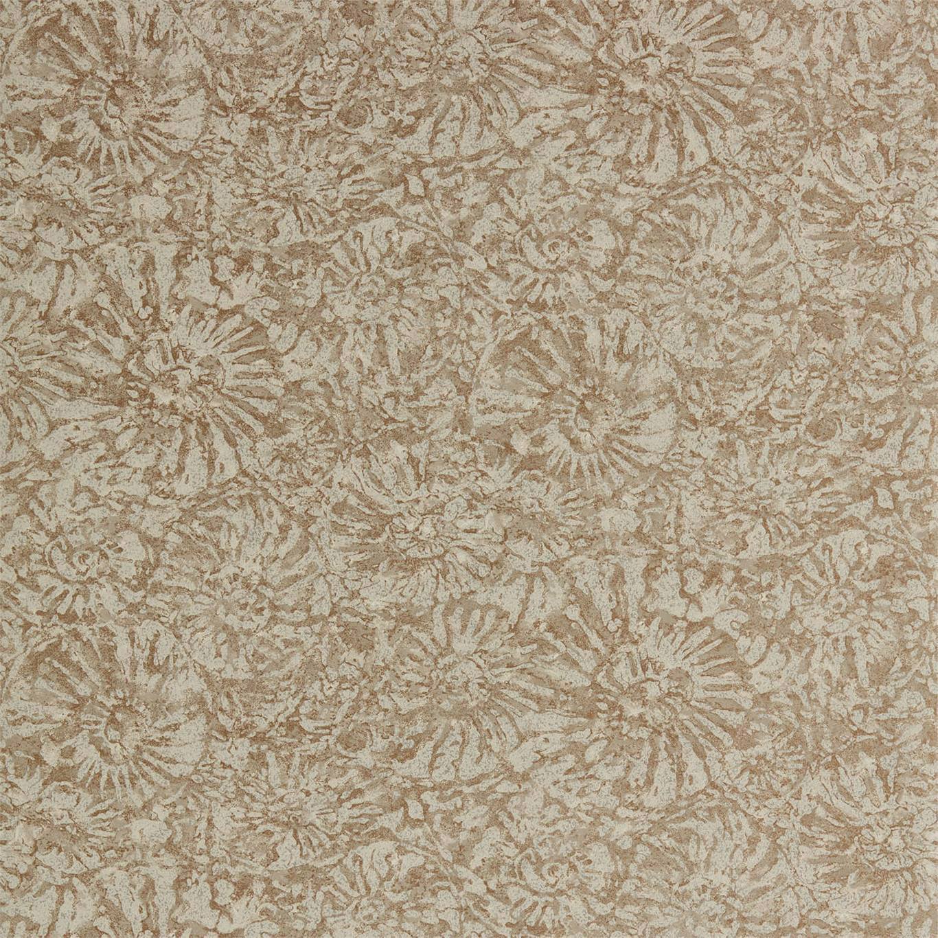 HARLEQUIN Ammonite Wallpaper Metallic Luxe Sandstone  Rotary/Gravure Wide Width Printed Wallpaper - EANW112561