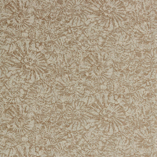 HARLEQUIN Ammonite Wallpaper Metallic Luxe Sandstone  Rotary/Gravure Wide Width Printed Wallpaper - EANW112561