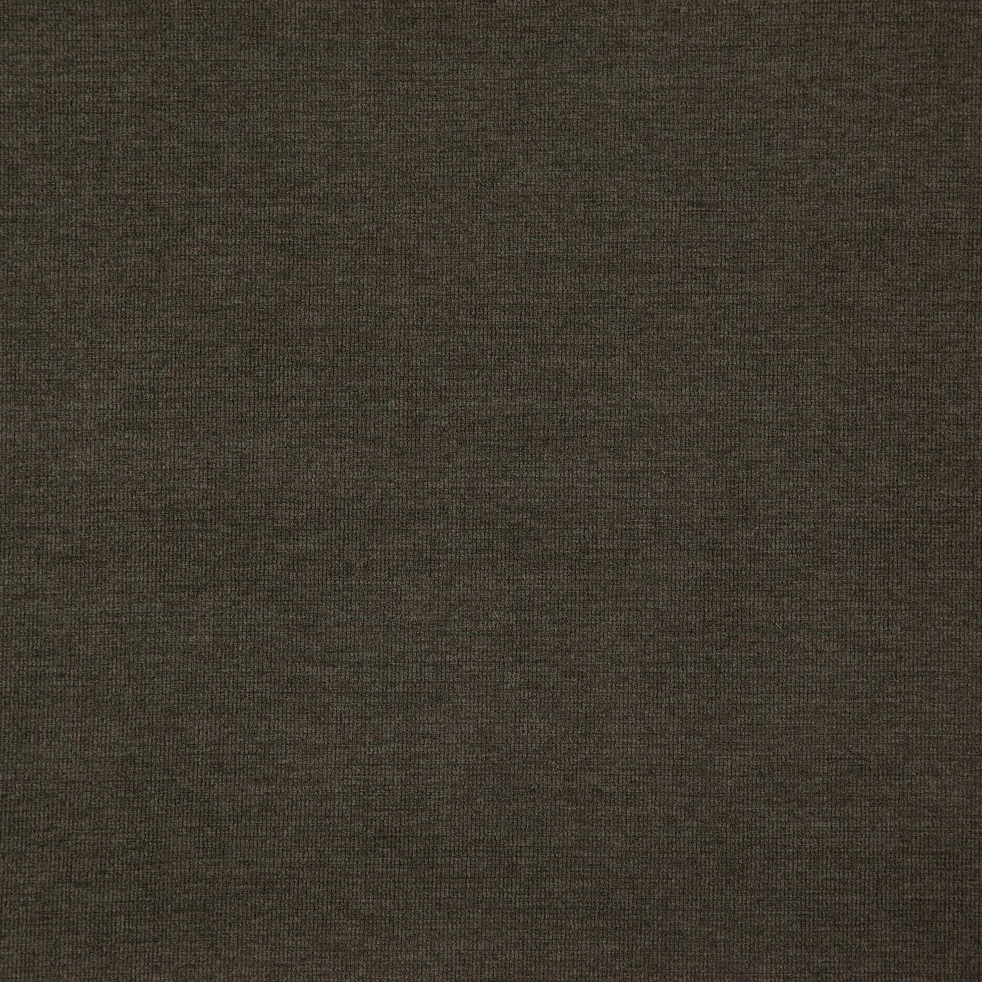 Dark brown chenille fabric swatch with subtle texture, suitable for upholstery & clothing.