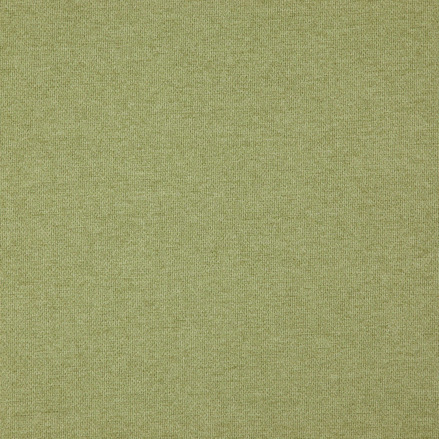 Olive green chenille fabric close-up with visible pile and soft texture, suitable for upholstery or apparel.