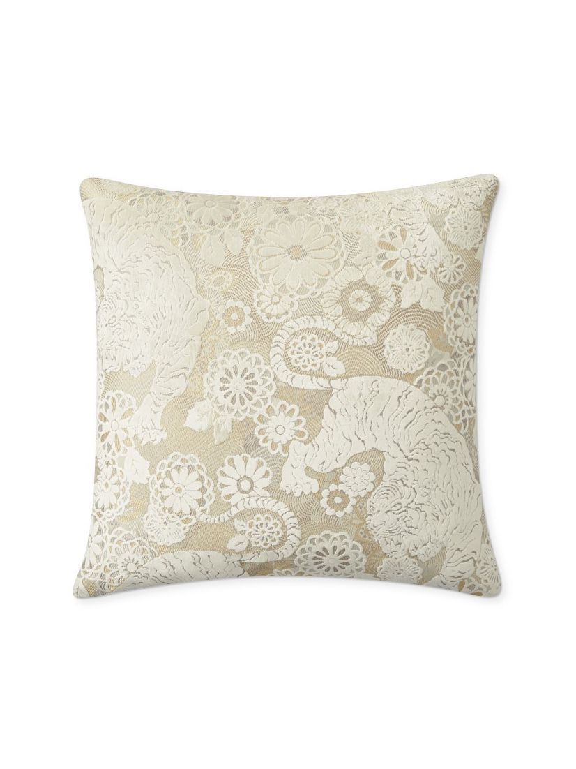 SCALAMANDRE PILLOWS   BIRD / ANIMAL 
FLORAL SQUARE    - EA 0001SIBERPILL