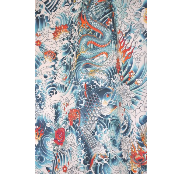 19" Multicolor (Blue, Red, and Ivory) 60% Cotton, 40% Linen Pillow Cover in Jean Paul Gaultier Rock Bengale / H0 3438 0001 Fabric