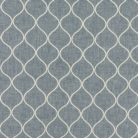 STOUT TEXTILES  MULTIPURPOSE,WOVENS TRADITIONAL, OGEE DRESDEN,SLATE   - ECAR-1