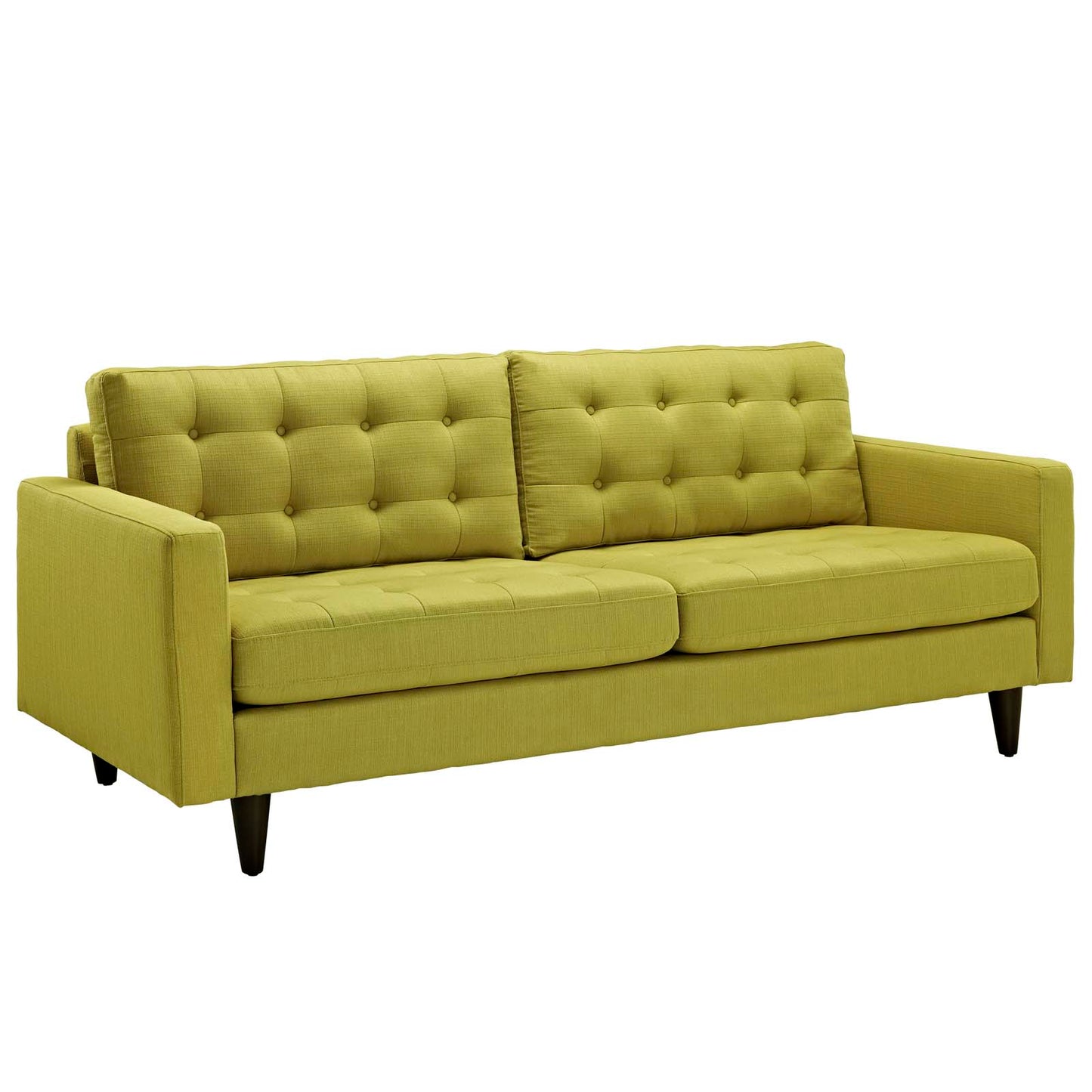 Modway Outlet Empress Upholstered Fabric Sofa by Modway  Living Room Furniture Wheatgrass - EEI-1011-WHE