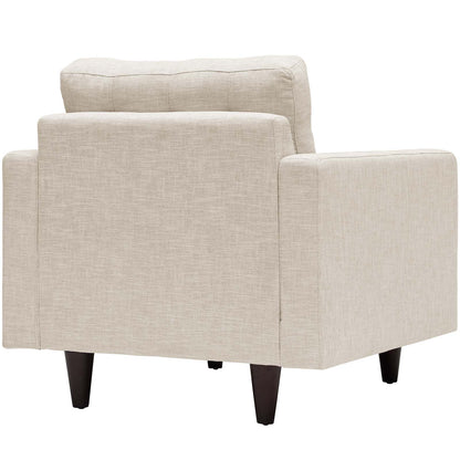 Modway Outlet Empress Upholstered Fabric Armchair by Modway  Living Room Furniture Beige - EEI-1013-BEI