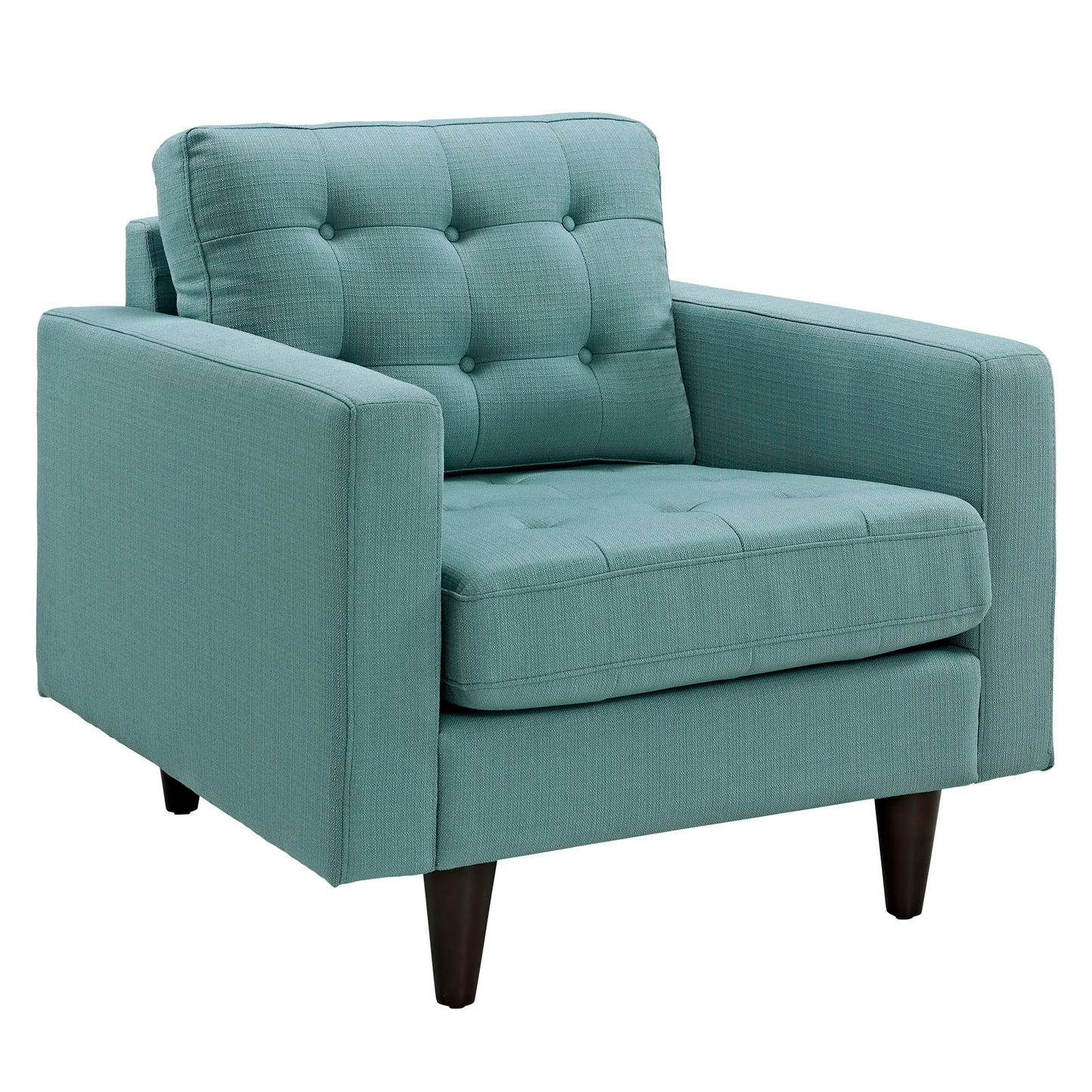 Modway Outlet Empress Upholstered Fabric Armchair by Modway  Living Room Furniture Laguna - EEI-1013-LAG