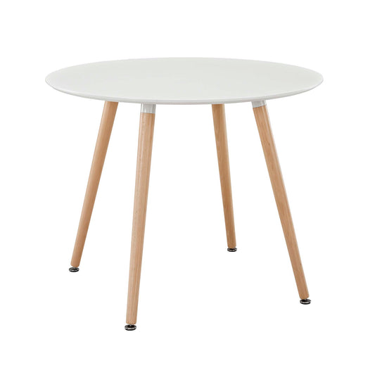 Modway - Track Round Dining Table by Modway  Bar and Dining Bar and Dining Tables White - EEI-1055-WHI