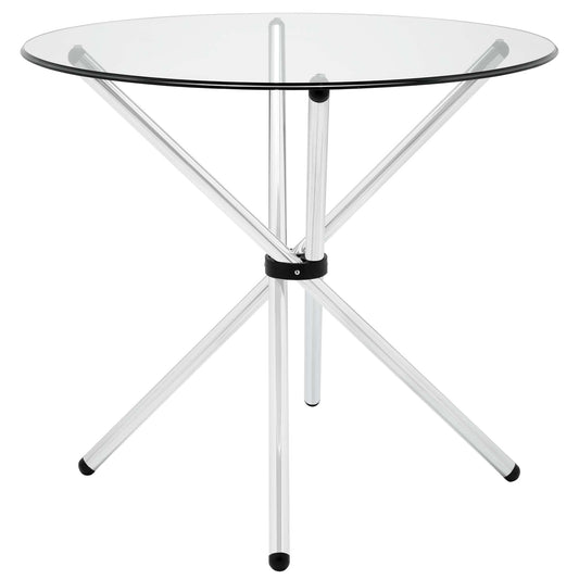 Modway Outlet Baton Round Dining Table by Modway  Bar and Dining Furniture Clear - EEI-1074-CLR