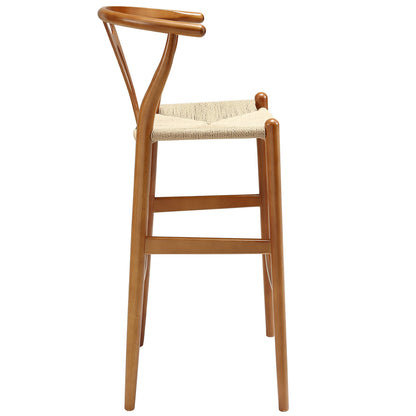 Modway Outlet Amish Wood Bar Stool by Modway  Bar and Dining Furniture Walnut - EEI-1079-WAL