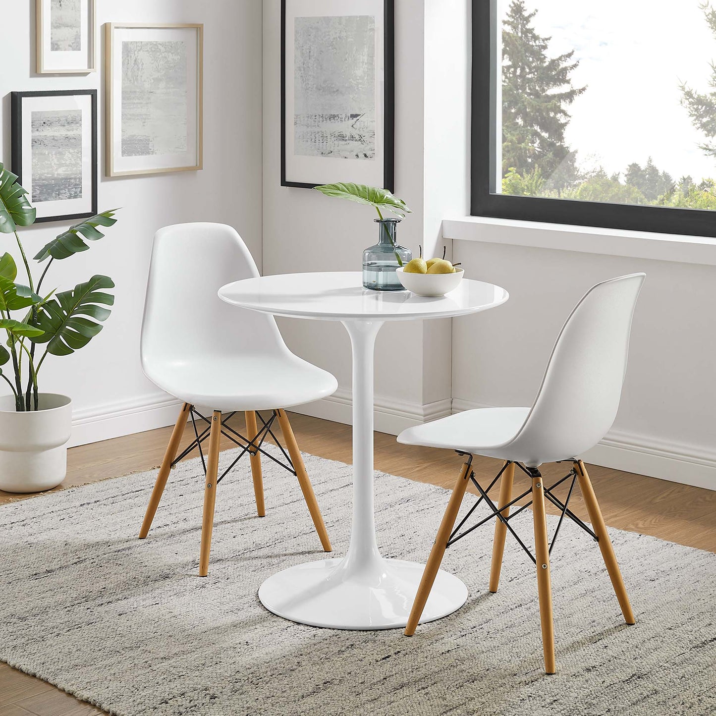 Modway - Lippa 28" Round Wood Dining Table by Modway  Bar and Dining Bar and Dining Tables White - EEI-1115-WHI
