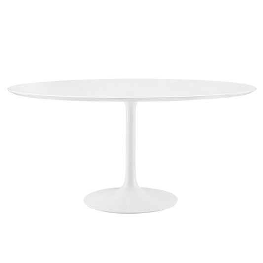 Modway - Lippa 60" Round Wood Dining Table by Modway  Bar and Dining Bar and Dining Tables White - EEI-1120-WHI