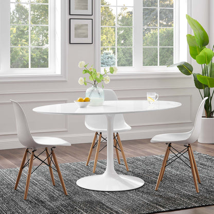 Modway - Lippa 60" Oval Wood Dining Table by Modway  Bar and Dining Bar and Dining Tables White - EEI-1121-WHI