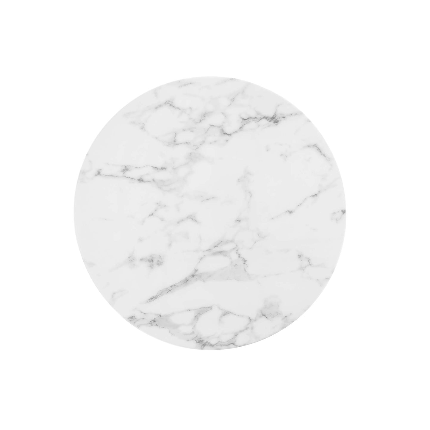 Modway - Lippa 28" Round Faux Marble Dining Table by Modway  Bar and Dining Bar and Dining Tables White - EEI-1128-WHI