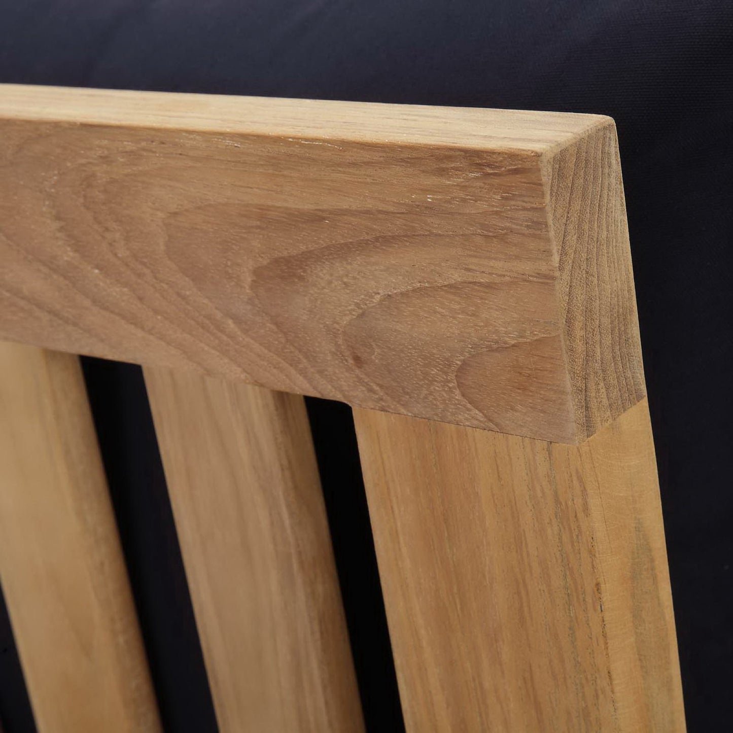 Modway - Marina Outdoor Patio Teak Left-Facing Sofa by Modway  Outdoor Furniture Sofa Sectionals Blue - EEI-1148-NAT-NAV-SET