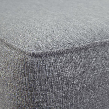 Modway - Marina Armless Outdoor Patio Teak Sofa by Modway  Outdoor Furniture Sofa Sectionals Gray - EEI-1150-NAT-GRY-SET