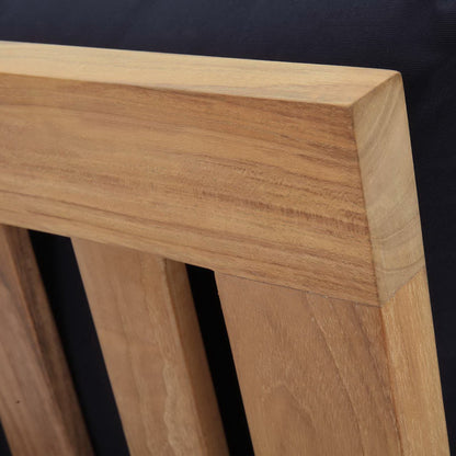 Modway - Marina Armless Outdoor Patio Teak Sofa by Modway  Outdoor Furniture Sofa Sectionals Blue - EEI-1150-NAT-NAV-SET