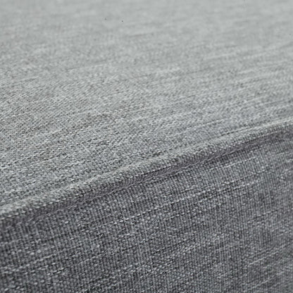 Modway - Marina Outdoor Patio Teak Ottoman by Modway  Outdoor Furniture Sofa Sectionals Gray - EEI-1152-NAT-GRY-SET