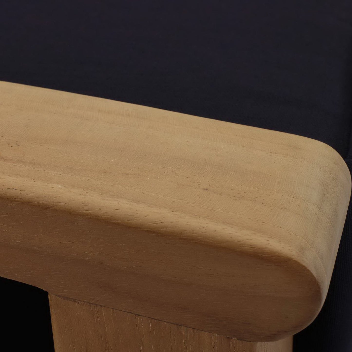 Modway - Marina Outdoor Patio Teak Ottoman by Modway  Outdoor Furniture Sofa Sectionals Blue - EEI-1152-NAT-NAV-SET