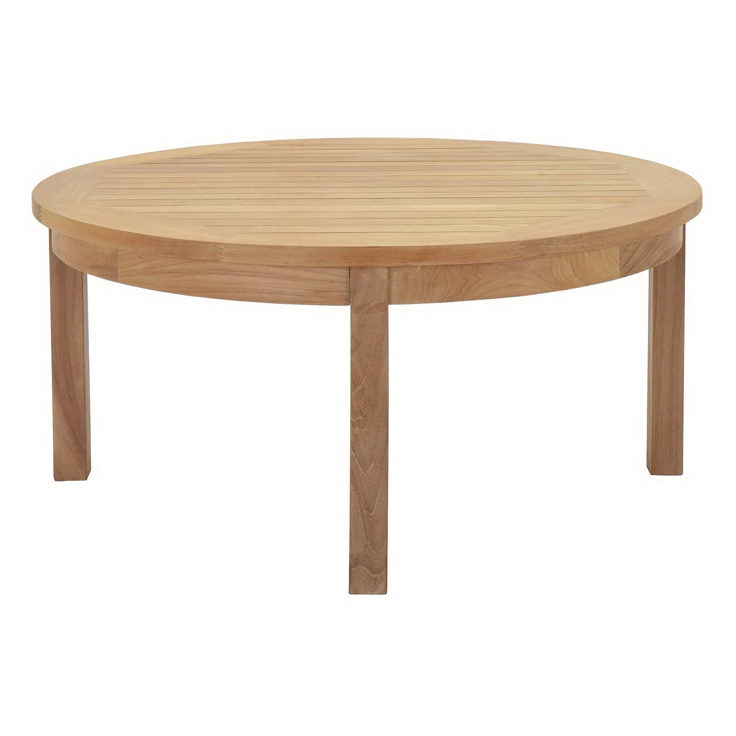 Modway - Marina Outdoor Patio Teak Round Coffee Table by Modway  Outdoor Furniture Bar and Dining Brown - EEI-1153-NAT