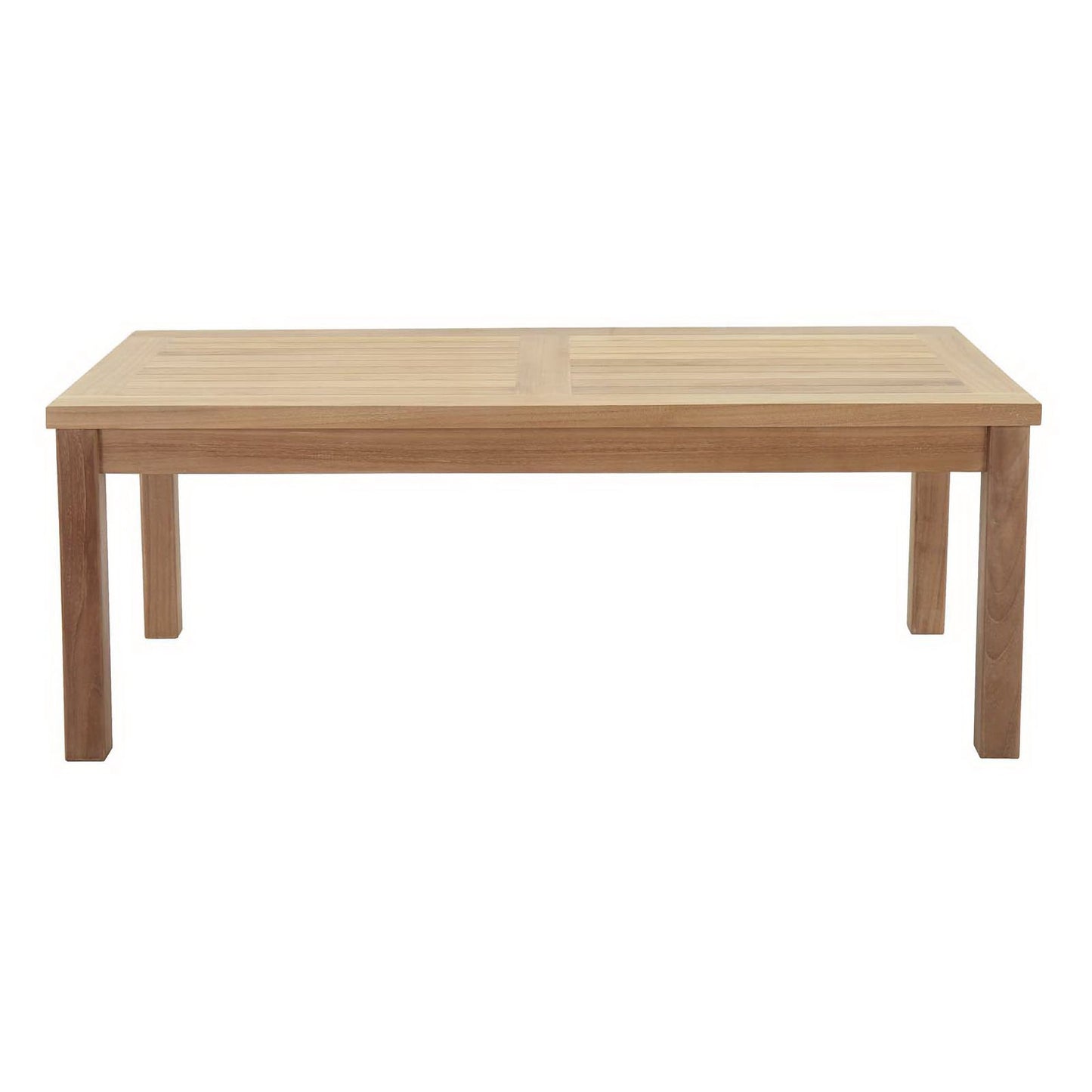 Modway - Marina Outdoor Patio Teak Rectangle Coffee Table by Modway  Outdoor Furniture Bar and Dining Brown - EEI-1154-NAT