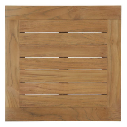 Modway - Marina Outdoor Patio Teak Side Table by Modway  Outdoor Furniture Bar and Dining Brown - EEI-1155-NAT