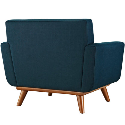 Modway - Engage Upholstered Fabric Armchair by Modway  Living Room Sofas and Armchairs Blue - EEI-1178-AZU