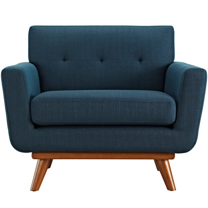 Modway - Engage Upholstered Fabric Armchair by Modway  Living Room Sofas and Armchairs Blue - EEI-1178-AZU