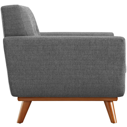 Modway - Engage Upholstered Fabric Armchair by Modway  Living Room Sofas and Armchairs Gray - EEI-1178-DOR