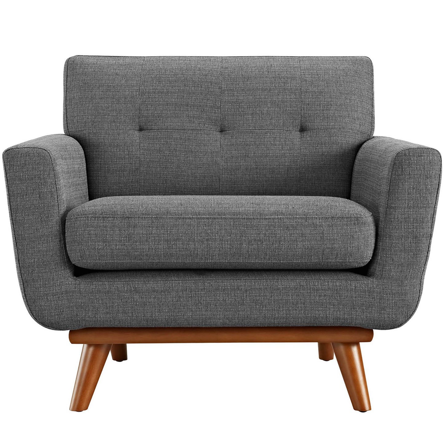 Modway - Engage Upholstered Fabric Armchair by Modway  Living Room Sofas and Armchairs Gray - EEI-1178-DOR