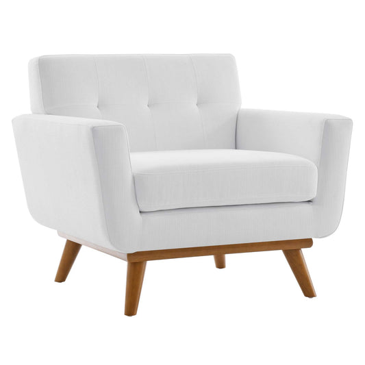 Modway Outlet Engage Upholstered Fabric Armchair by Modway  Living Room Furniture White - EEI-1178-WHI
