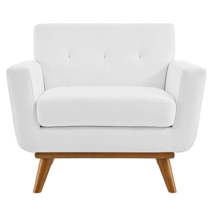 Modway Outlet Engage Upholstered Fabric Armchair by Modway  Living Room Furniture White - EEI-1178-WHI