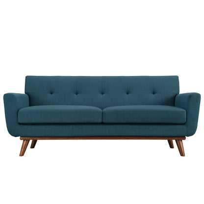 Modway - Engage Upholstered Fabric Loveseat by Modway  Living Room Sofas and Armchairs Blue - EEI-1179-AZU