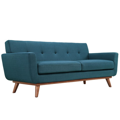 Modway - Engage Upholstered Fabric Loveseat by Modway  Living Room Sofas and Armchairs Blue - EEI-1179-AZU