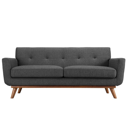 Modway - Engage Upholstered Fabric Loveseat by Modway  Living Room Sofas and Armchairs Gray - EEI-1179-DOR