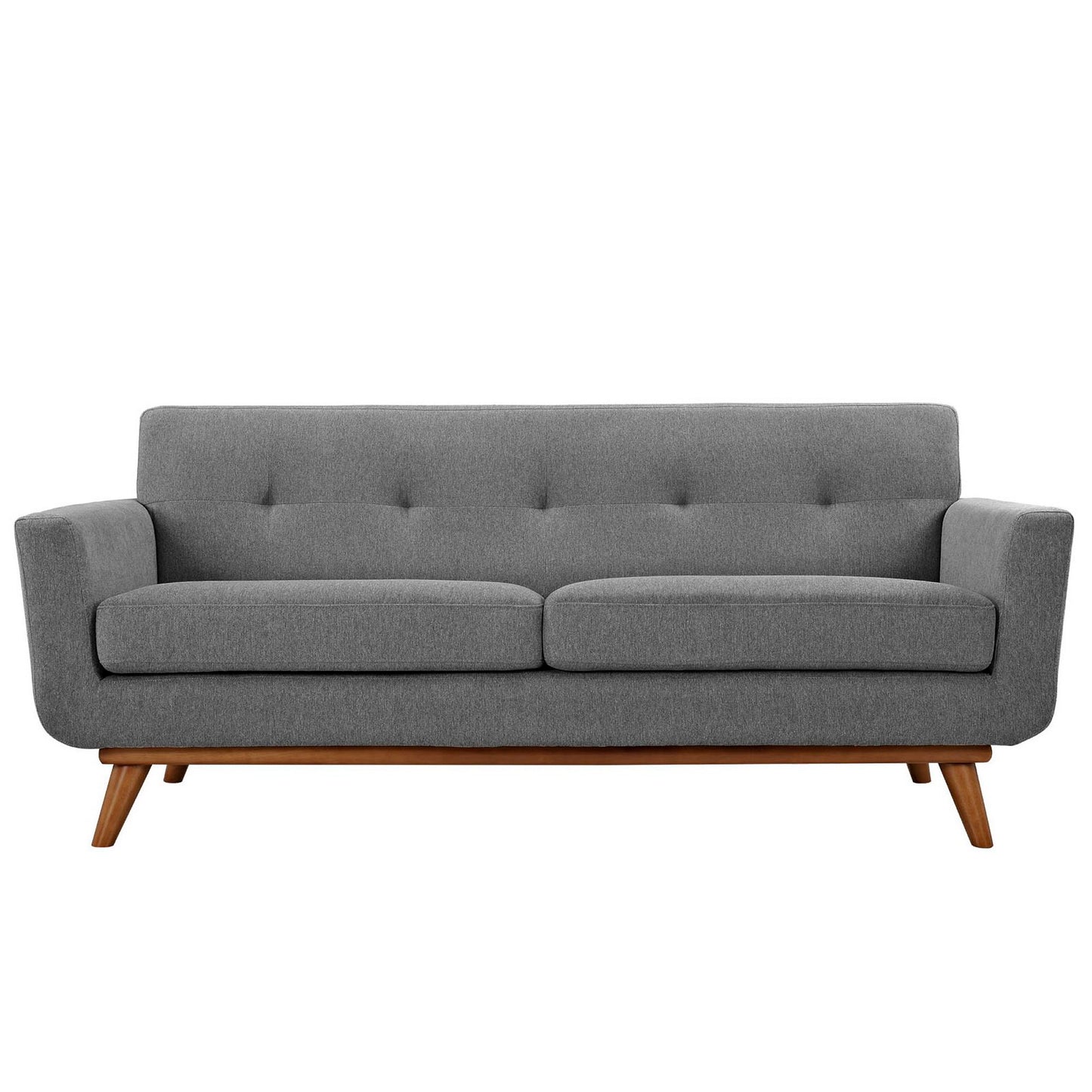 Modway - Engage Upholstered Fabric Loveseat by Modway  Living Room Sofas and Armchairs Gray - EEI-1179-GRY